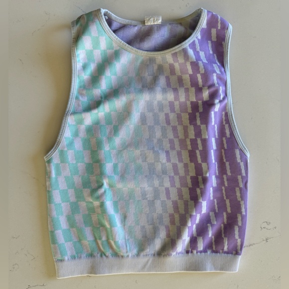 Cropped top and high waisted 7/8 legging Fabletics athletic set Small - Picture 6 of 6